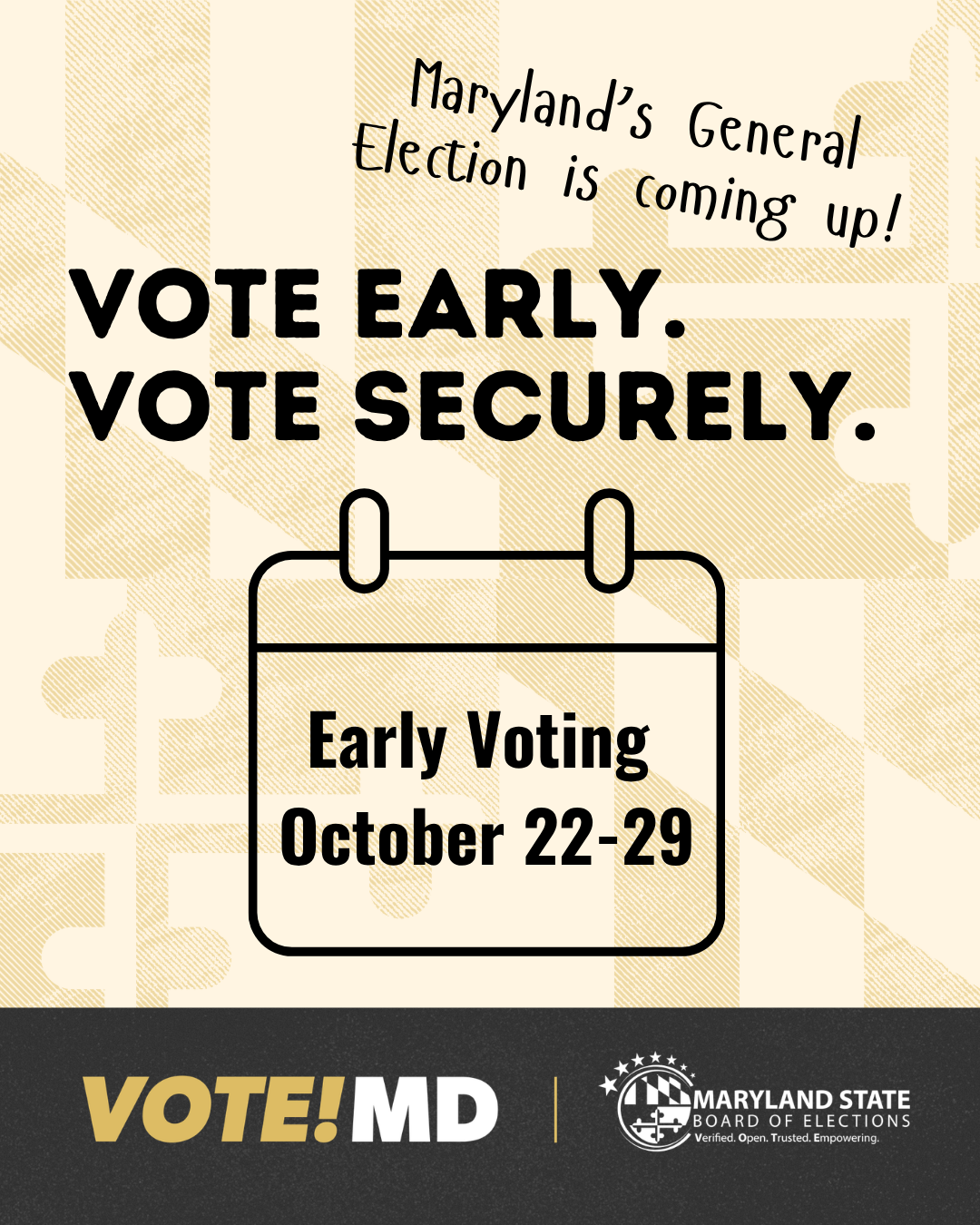 VoteMD graphic describing early voting
