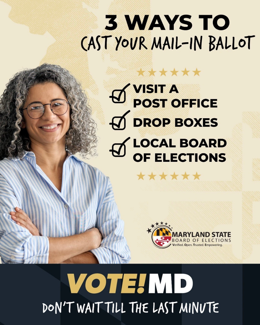 VoteMD graphic describing mail-in voting